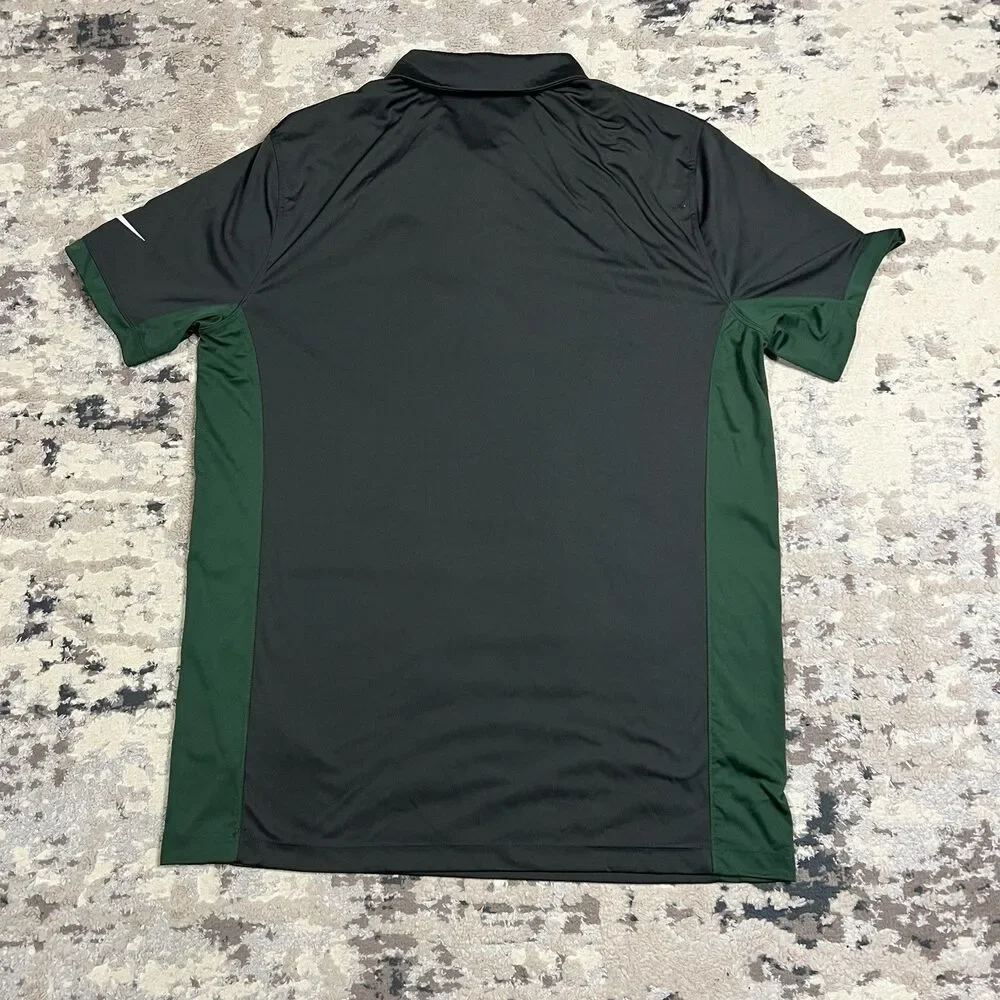 Nike Dri-FIT Polo Shirt Mens L Green Bay Packers NFL Team Apparel Football